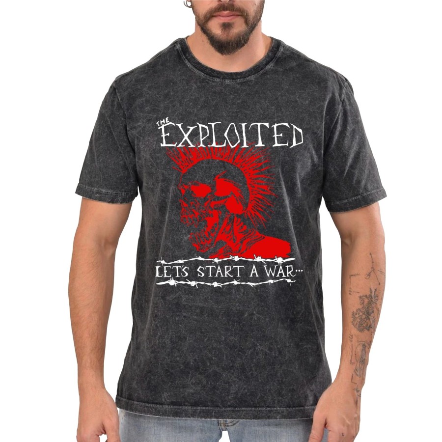 Rockwear Brasil - Camiseta Marmore The Exploited Rockwear Preta Rockwear Brasil - Camiseta Marmore The Exploited Rockwear Preta