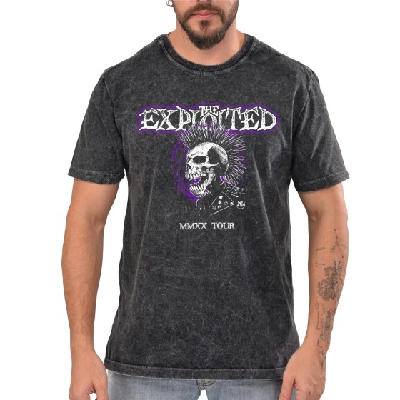 Rockwear Brasil - Camiseta Marmore The Exploited 2 Rockwear Preta