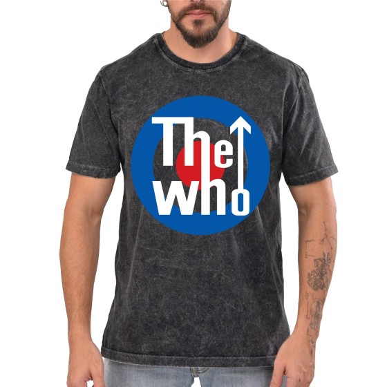 Rockwear Brasil - Camiseta Marmore The Who Rockwear Preta