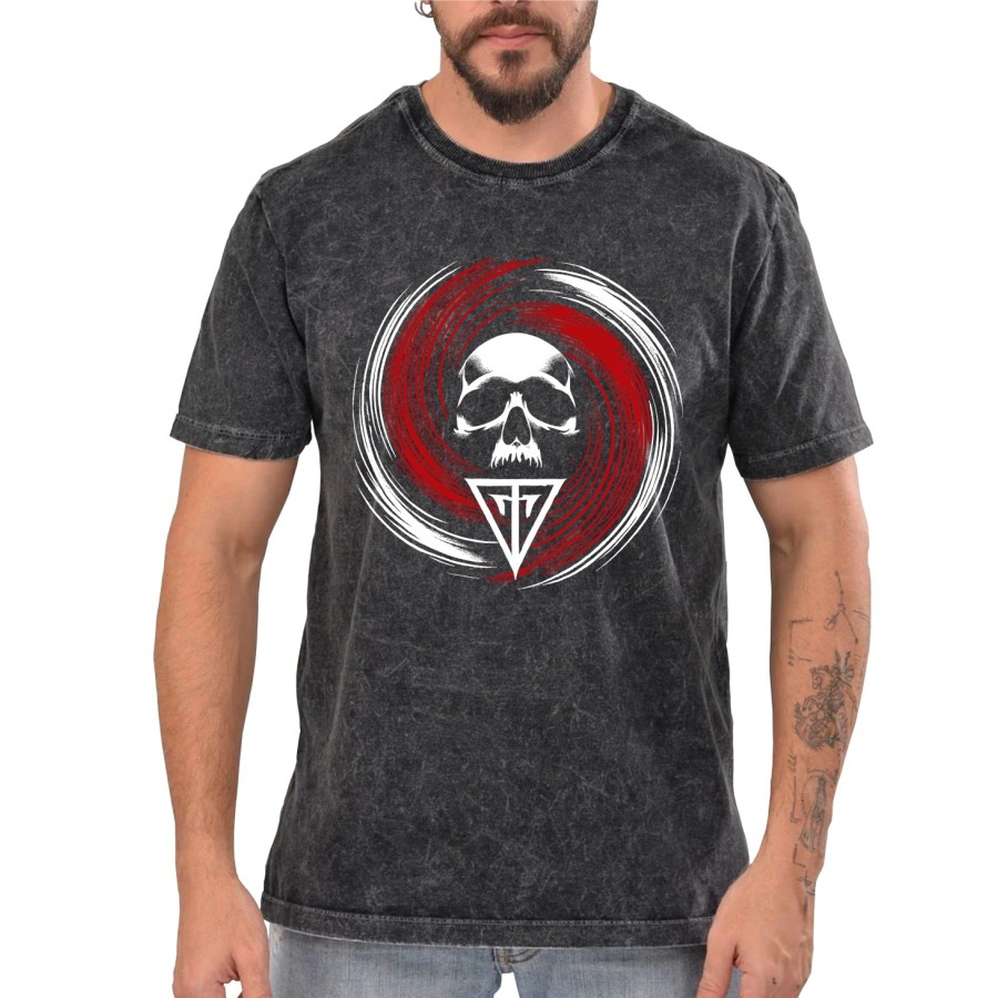 Rockwear Brasil - Camiseta Marmore Trivium 2 Rockwear Preta Rockwear Brasil - Camiseta Marmore Trivium 2 Rockwear Preta