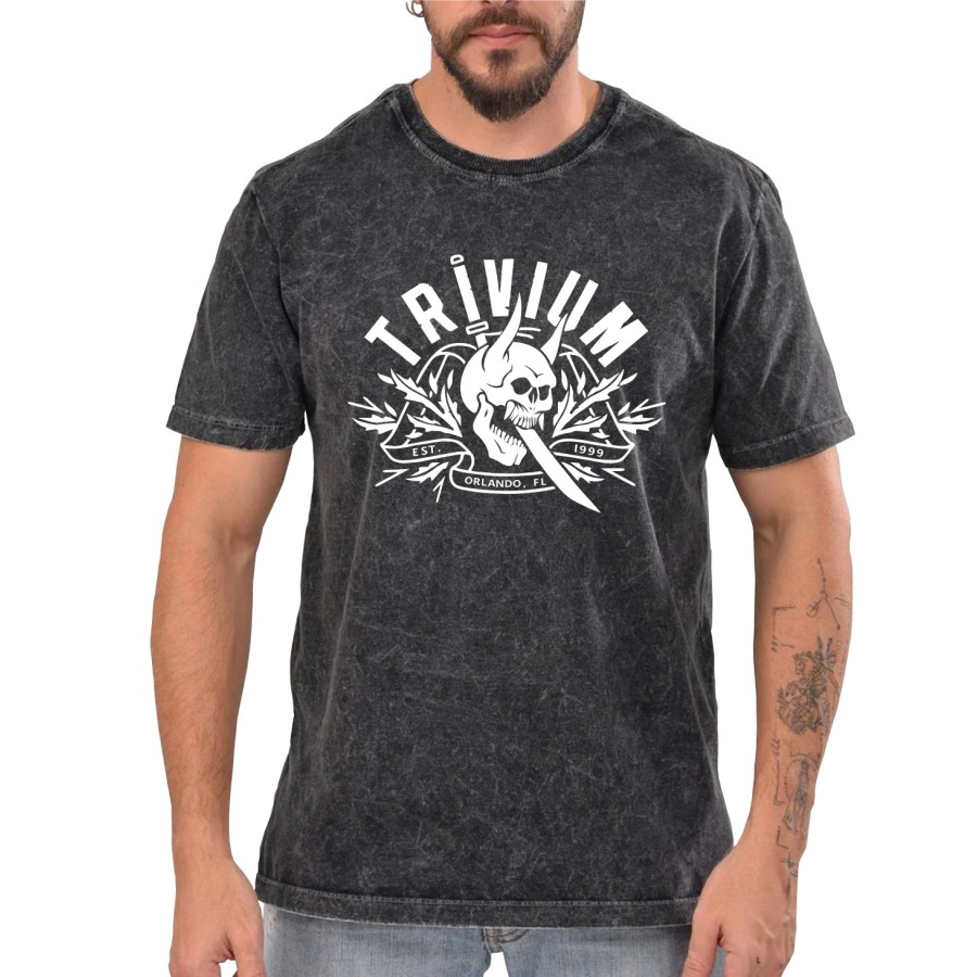 Rockwear Brasil - Camiseta Marmore Trivium 3 Rockwear Preta Rockwear Brasil - Camiseta Marmore Trivium 3 Rockwear Preta