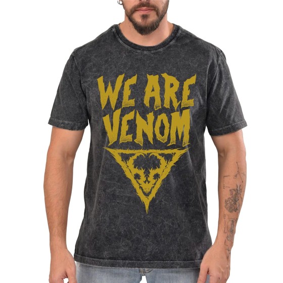 Rockwear Brasil - Camiseta Marmore Vulvodynia 2 Rockwear Preta