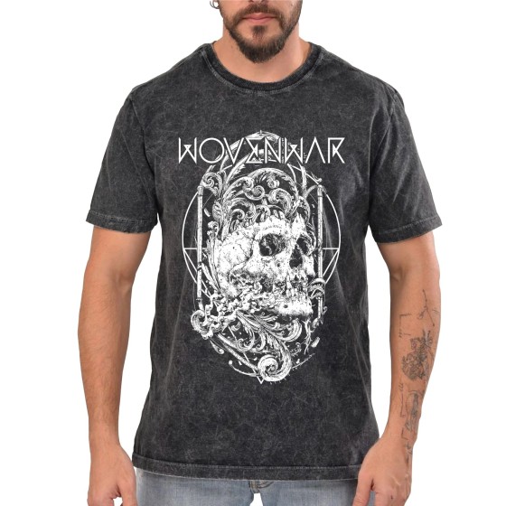 Rockwear Brasil - Camiseta Marmore Wovenwar Rockwear Preta