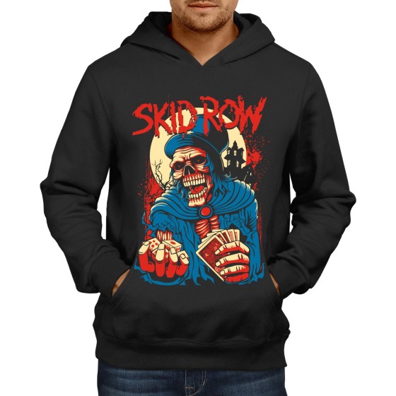 Rockwear Brasil - Moletom Skid Row 2 Rockwear Preto