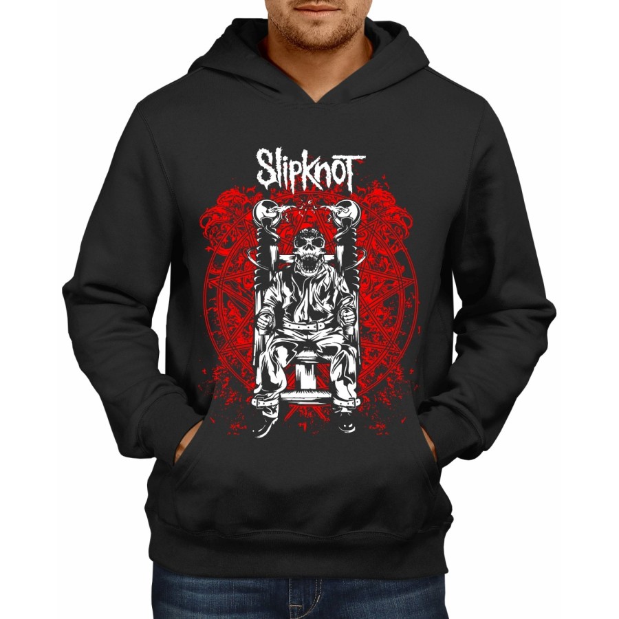 Rockwear Brasil - Moletom Slipknot 6 Rockwear Preto Rockwear Brasil - Moletom Slipknot 6 Rockwear Preto