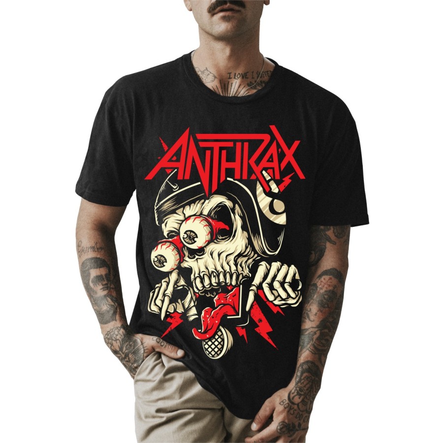Rockwear Brasil - Camiseta Anthrax 4 Rockwear Preta Rockwear Brasil - Camiseta Anthrax 4 Rockwear Preta